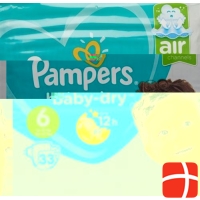 Pampers Baby Dry Grösse 6 13-18kg Ext Larg Spar 34 Stück