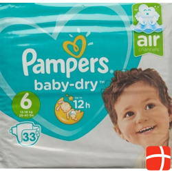 Pampers Baby Dry Grösse 6 13-18kg Ext Larg Spar 34 Stück