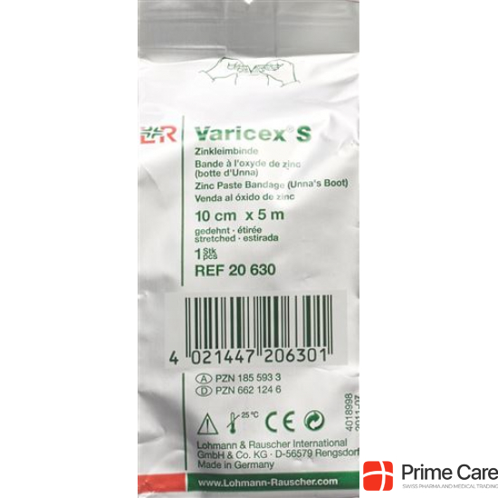 Varicex S Zinkleimbinde 10cmx5m 10 Stück buy online