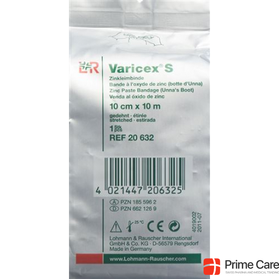 Varicex S Zinkleimbinde 10cmx10m 10 Stück buy online