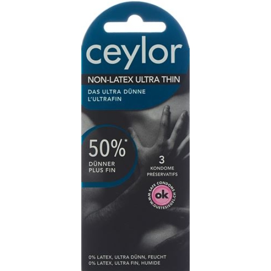 Ceylor Non Latex Condoms Ultra Thin 6 pieces