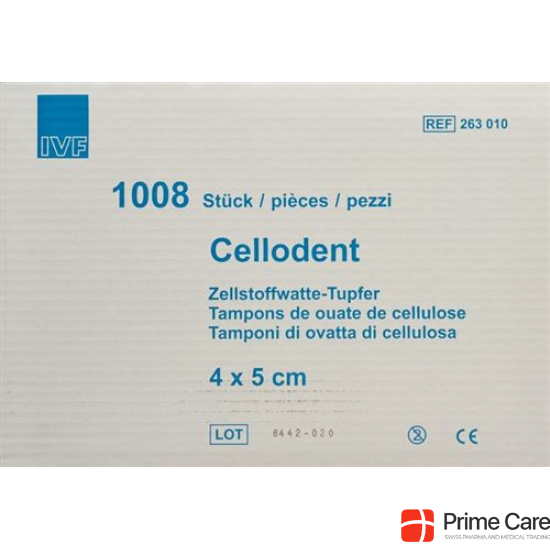 Cellodent Tupfer 4x5cm 12fach Box 15120 Stück buy online