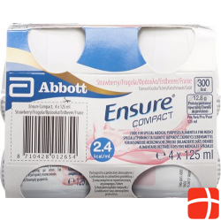 Ensure Compact 2.4 Kcal Drink Erdbeer 24 Flasche 125ml