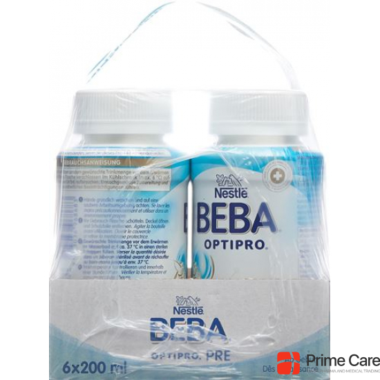 Beba Optipro Pre From birth ready to drink 6x 200ml buy online