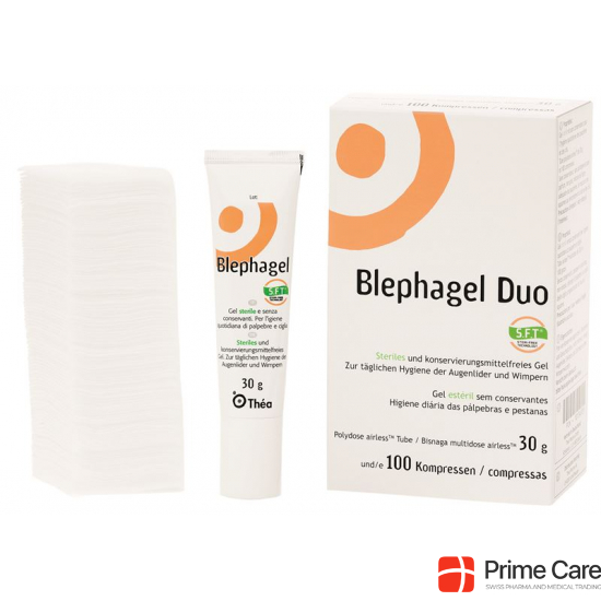Blephagel Duo Gel 30g + 100 compresses buy online