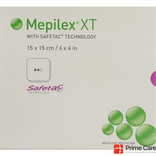 Mepilex Safetac XT Schaumverband 15x15cm 5 Stück buy online