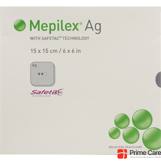 Mepilex Ag Schaumverband Safetac 15x15cm Sil 5 Stück buy online
