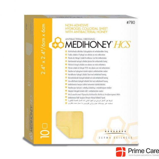 Medihoney Antibacterial Hcs 6x6cm 10 Stück buy online