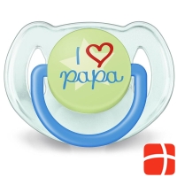Avent Philips Beruhigungssauger I love Papa und Kiss me 6-18 Monate Boy 2 Stück