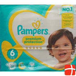 Pampers Premium Prot Grösse 6 15+kg Sparpack 31 Stück