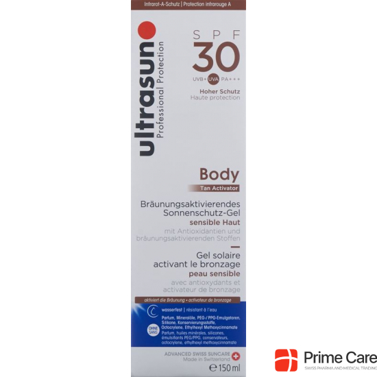 Ultrasun Body Tan Activator SPF 30 150ml buy online