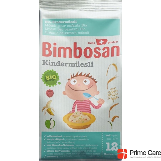 Bimbosan Bio-Kindermüesli ohne Zucker 500g buy online