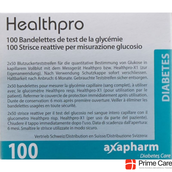 Healthpro Blutzucker-Teststreifen (neu) 100 Stück buy online