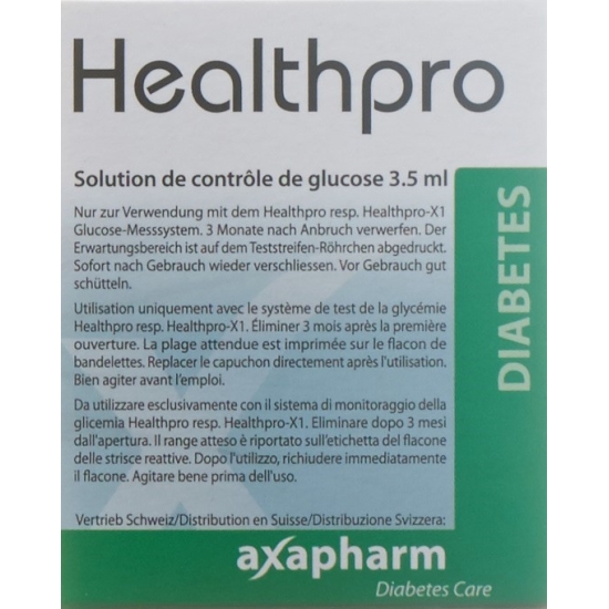 Healthpro Axapharm control solution normal Fl 3.5 ml