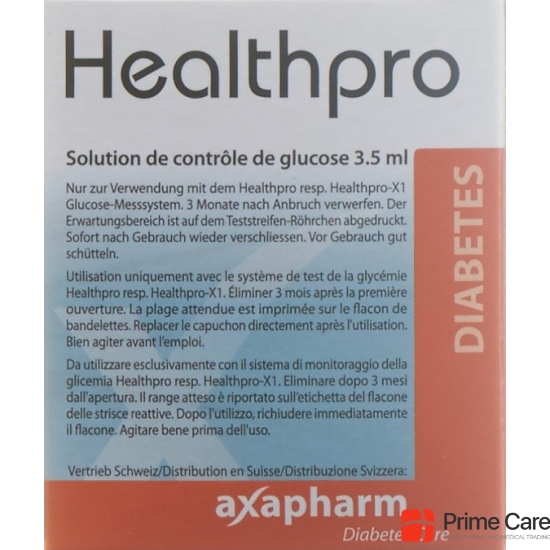 Healthpro Axapharm control solution high Fl 3.5 ml