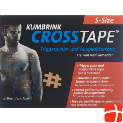 Crosstape Schmerz- Akupunkturtape S 400 Stück