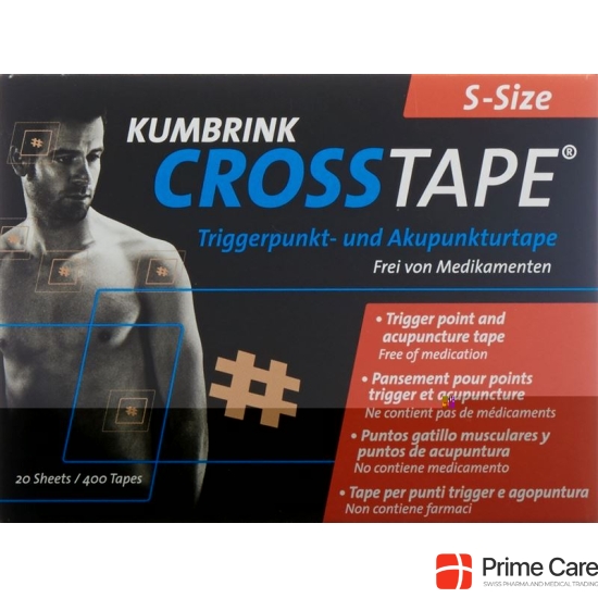 Crosstape Schmerz- Akupunkturtape S 400 Stück buy online