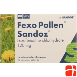 Fexo Pollen Sandoz Filmtabletten 120mg 10 Stück