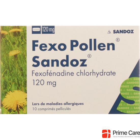 Fexo Pollen Sandoz Filmtabletten 120mg 10 Stück buy online