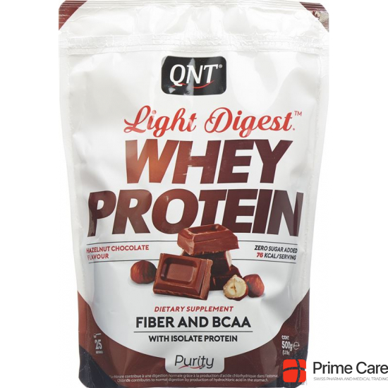 Qnt Light Digest Whey Protein Hazelnut Choco 500g buy online