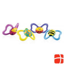 Nuby Nuggi Paci-Pals Oval Silikon Noppen 6-36