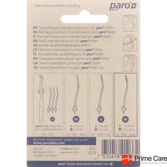 Paro Slider Refill-Brushes M 6 Stück buy online