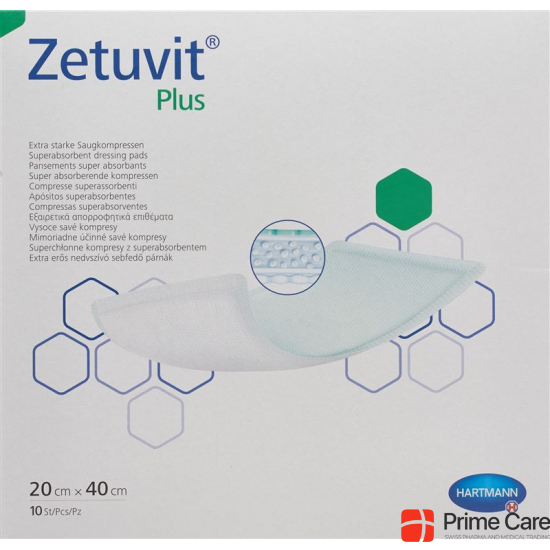Zetuvit Plus Absorptionsverband 20x40cm 10 Stück buy online