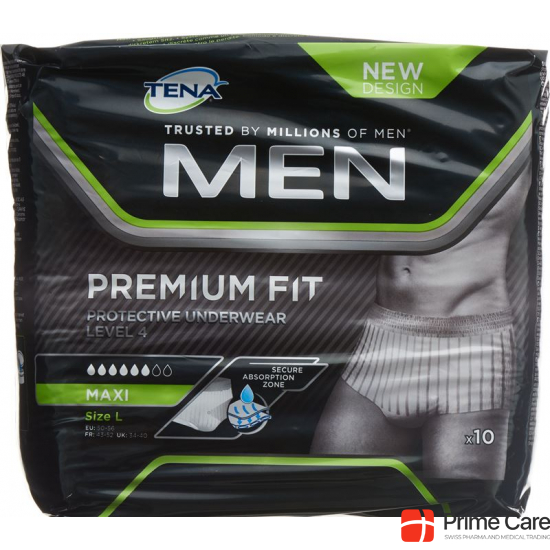 Tena Men Premium Fit Underwear Level 4 L 10 Stück buy online