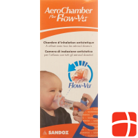 Aerochamber Plus Flow-vu mit Maske (0-18 M) Orange