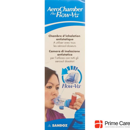 Aerochamber Plus Flow-vu without mask Blue buy online