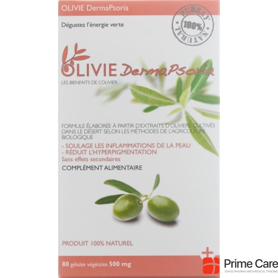 Olivie Dermapsoria 500mg Gelules Vegetale 80 Stück buy online