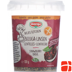 Morga Beluga-Linsen Erdb/basil Glutenfrei Bio 120g