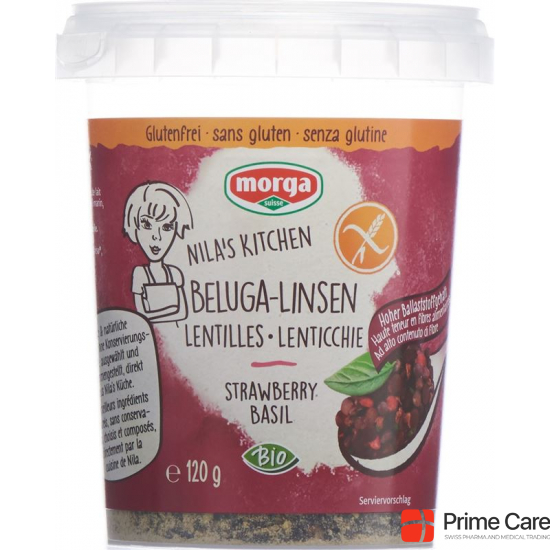 Morga Beluga-Linsen Erdb/basil Glutenfrei Bio 120g buy online