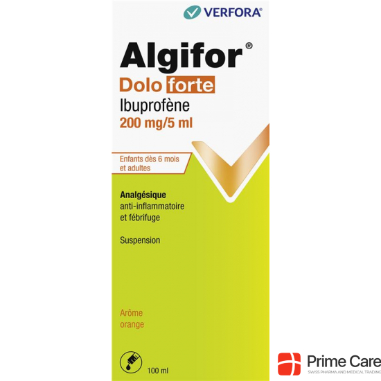 Algifor Dolo Forte Suspension 200mg/5ml Flasche 100ml buy online