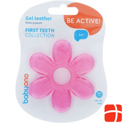 Babyono teething ring with gel flower