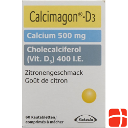 Calcimagon D3 Zitron (o Aspartam) Dose 60 Stück