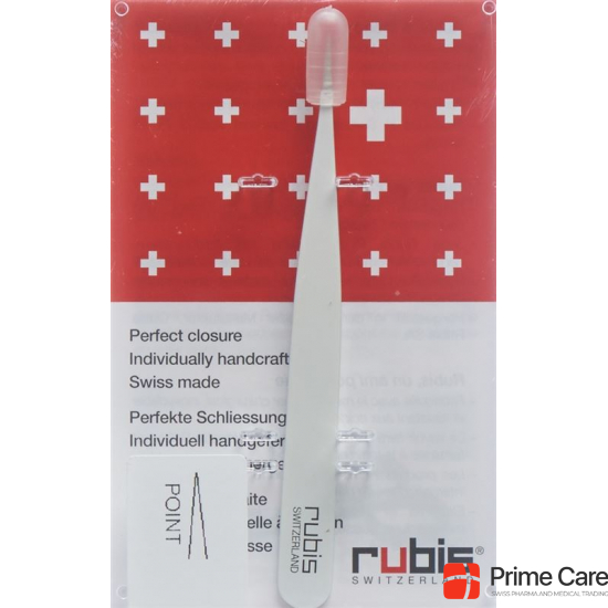 Rubis tweezers pointed white inox buy online