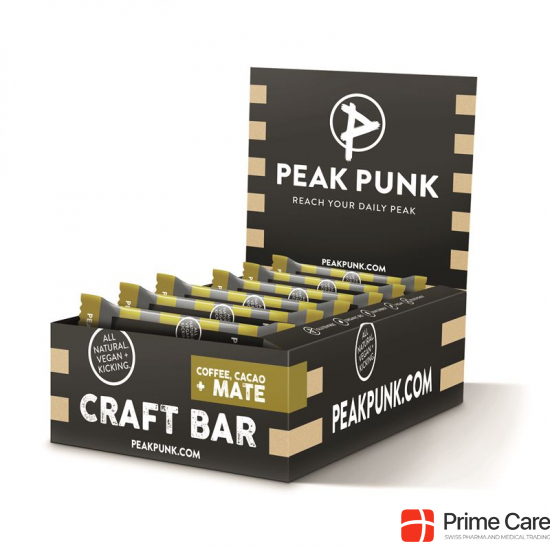 Peak Punk Bio Craft Bar Displ Cac Coff&mate 15x 38g buy online