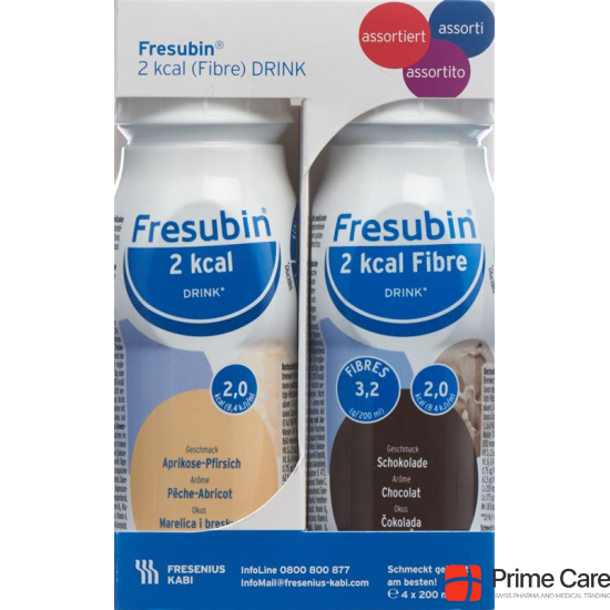 Fresubin 2 Kcal/fibre Drink Assortiert 4 Flasche 250ml buy online