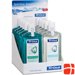 Trisa mouthwash 10 pieces display