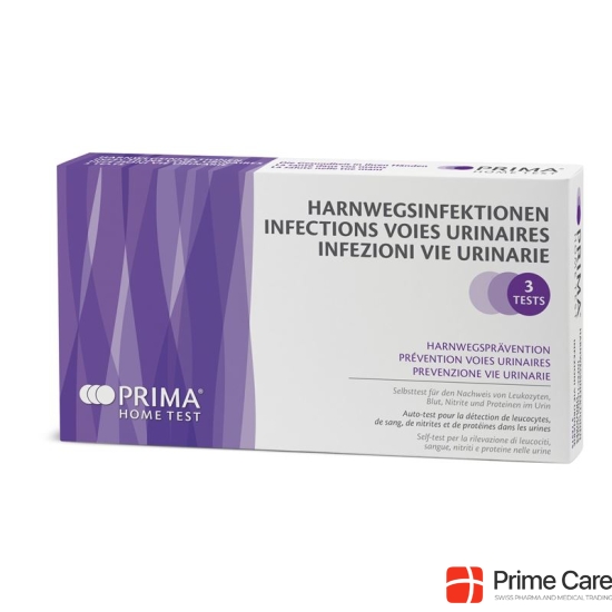 PRIMA HOME TEST Test for Urinary Tract Infections 3 pcs