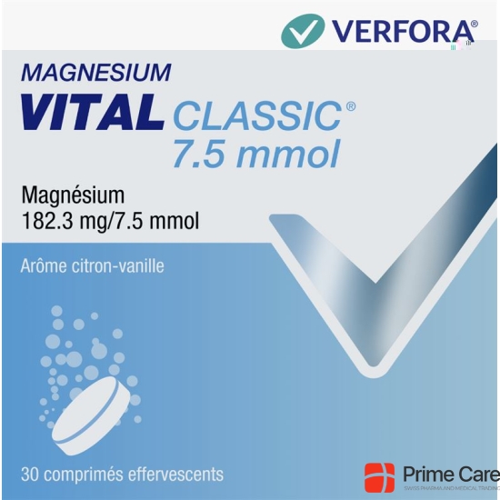 Magnesium Vital Classic Brausetabl 7.5 mmol 30 pcs