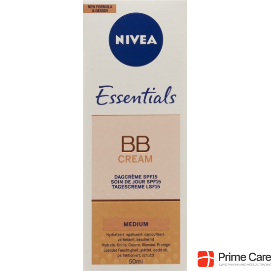Nivea Face Essentials BB Cream Medium LSF 15 50ml buy online