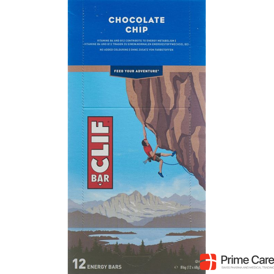 Clif Bar Chocolate Chip 12x 68g buy online