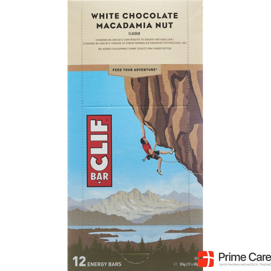 Clif Bar White Chocolate Macadamia 12x 68g buy online