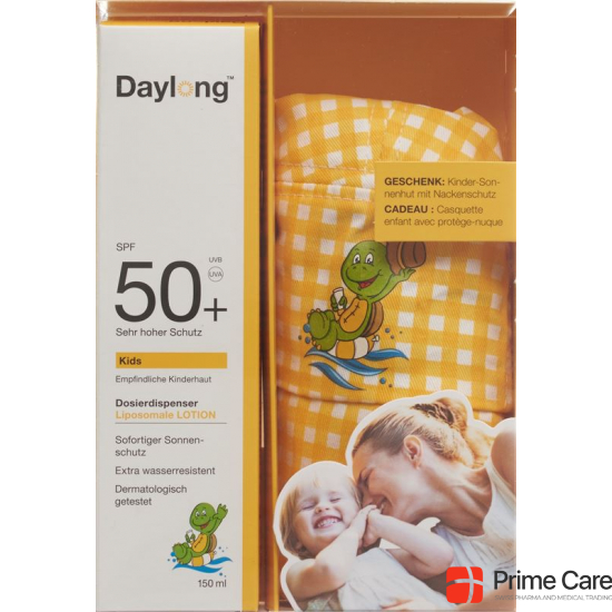 Daylong Kids SPF 50+ mit Sonnenhut Dispenser 150ml buy online