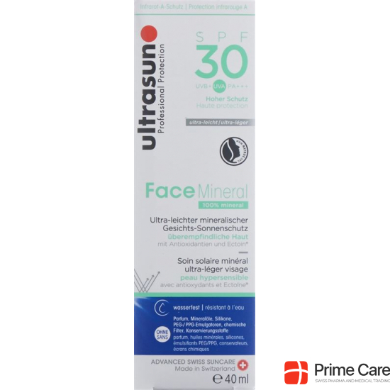 Ultrasun Face Mineral Emulsion SPF 30 tube 40ml buy online
