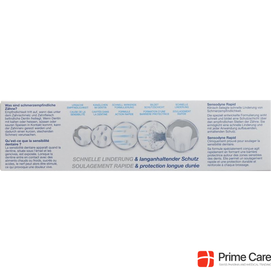 Sensodyne Rapid Whitening Toothpaste Tube 75ml buy online