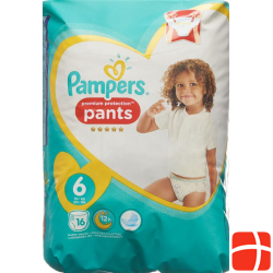 Pampers Prem Prot Pan Grösse 6 15+kg Ex Lar Trag 16 Stück