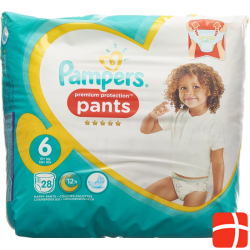 Pampers Prem Prot Pan Grösse 6 15+kg Ex Lar Spar 28 Stück